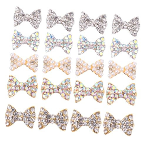 FONDOTIN 50 Stück Nail Art Charms Schleifen Strasssteine Nageldekoration Nail Art Ornaments für DIY Nageldesigns Geeignet für Natürliche und Künstliche Nägel Glitzernde FONDOTIN 50 Stück Nail Art Charms Schleifen Strasssteine Nageldekoration Nail Art Ornaments für DIY Nageldesigns Geeignet für Natürliche und Künstliche Nägel Glitzernde von FONDOTIN