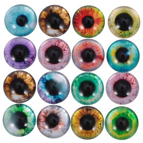 FONDOTIN 50 Stück Patches mit Halbkugel Augenmuster DIY Schmuck Zubehör Langlebige Cabochons Vielseitig für Ohrringe Manschettenknöpfe und Bastelarbeiten Gemischte Designs FONDOTIN 50 Stück Patches mit Halbkugel Augenmuster DIY Schmuck Zubehör Langlebige Cabochons Vielseitig für Ohrringe Manschettenknöpfe und Bastelarbeiten Gemischte Designs von FONDOTIN