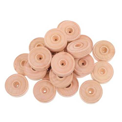 FONDOTIN 50 Stück Runde Holzräder für DIY Bastelprojekte Holzspielzeug Zubehör für Bastelarbeiten Langlebig und Vielseitig Einsetzbar FONDOTIN 50 Stück Runde Holzräder für DIY Bastelprojekte Holzspielzeug Zubehör für Bastelarbeiten Langlebig und Vielseitig Einsetzbar von FONDOTIN