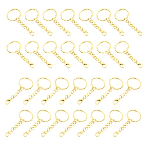 FONDOTIN 50 Stück Schlüsselanhänger Ringe aus Metall Karabiner verschlüsse mit Starker Haltekraft Rostfrei Langlebig DIY Zubehör für Schlüsselketten Taschen Hundehalsbänder und FONDOTIN 50 Stück Schlüsselanhänger Ringe aus Metall Karabiner verschlüsse mit Starker Haltekraft Rostfrei Langlebig DIY Zubehör für Schlüsselketten Taschen Hundehalsbänder und von FONDOTIN