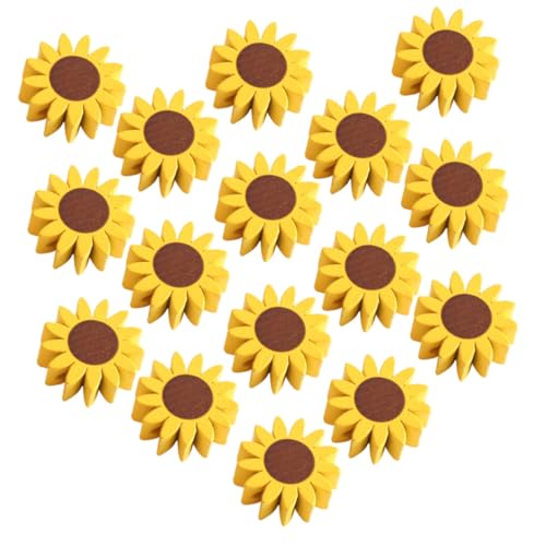 FONDOTIN 50 Stück Sonnenblumen Holzperlen mit Loch für DIY Bastelperlen Makramee Schmuckherstellung Stabile Farbige Holzperlen Zubehör für Handgemachte Halsketten und Armbänder FONDOTIN 50 Stück Sonnenblumen Holzperlen mit Loch für DIY Bastelperlen Makramee Schmuckherstellung Stabile Farbige Holzperlen Zubehör für Handgemachte Halsketten und Armbänder von FONDOTIN