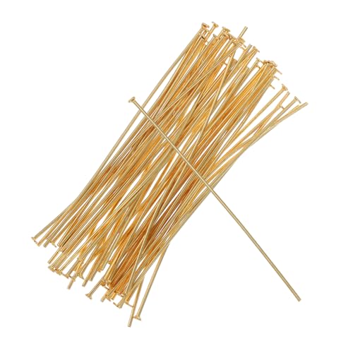 FONDOTIN 50 Stück T-förmige Perlennadel Schmucknadel selber machen Schmuckzubehör Auge Stift für Ohrring Schmucknadeln Halskettenstifte Halskette DIY Stift Rostfreier Stahl Golden FONDOTIN 50 Stück T-förmige Perlennadel Schmucknadel selber machen Schmuckzubehör Auge Stift für Ohrring Schmucknadeln Halskettenstifte Halskette DIY Stift Rostfreier Stahl Golden von FONDOTIN