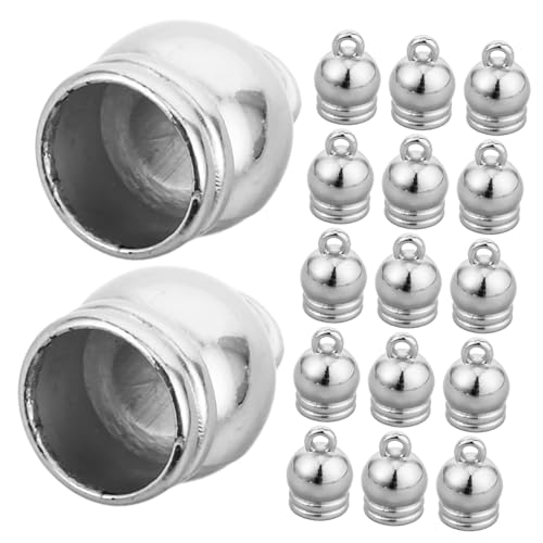 FONDOTIN 50 Stück Teiliges Elektrobeschichtete Quastenhütchen aus Ccb Kunststoff Langlebige Kordelenden Verschlüsse Vielseitig für DIY Schmuckanhänger Modische Troddel Kappen mit FONDOTIN 50 Stück Teiliges Elektrobeschichtete Quastenhütchen aus Ccb Kunststoff Langlebige Kordelenden Verschlüsse Vielseitig für DIY Schmuckanhänger Modische Troddel Kappen mit von FONDOTIN