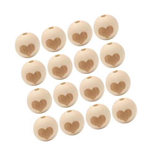 FONDOTIN 50 Stück Teiliges Holzperlen Gravur Natürliche DIY Schmuckperlen mit Langlebige Holzkugeln für Kinderbasteln Malerei und Anhängergestaltung FONDOTIN 50 Stück Teiliges Holzperlen Gravur Natürliche DIY Schmuckperlen mit Langlebige Holzkugeln für Kinderbasteln Malerei und Anhängergestaltung von FONDOTIN