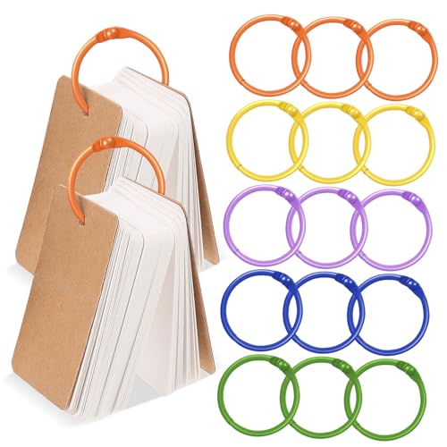 FONDOTIN 50 Stück Teiliges Metallringe für Karteikarten Bunte Buchringe Robuste Heftringe Vielseitig Einsetzbar für Büroorganisation und Planerbindung in Verschiedenen Farben FONDOTIN 50 Stück Teiliges Metallringe für Karteikarten Bunte Buchringe Robuste Heftringe Vielseitig Einsetzbar für Büroorganisation und Planerbindung in Verschiedenen Farben von FONDOTIN