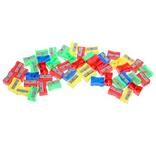 FONDOTIN 50 Stück Teiliges Mini Handspitzer Doppeltes Loch Sicherer Manueller Bleistiftspitzer für Dünne und Dicke Stifte Tragbar Geeignet für Schüler Künstler und Bürobedarf FONDOTIN 50 Stück Teiliges Mini Handspitzer Doppeltes Loch Sicherer Manueller Bleistiftspitzer für Dünne und Dicke Stifte Tragbar Geeignet für Schüler Künstler und Bürobedarf von FONDOTIN