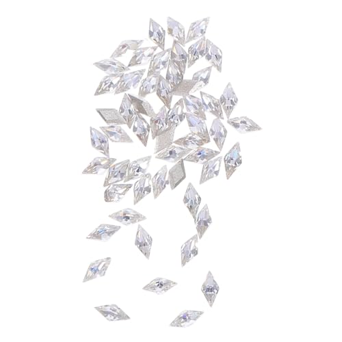 FONDOTIN 50 Stück Teiliges Mini Rhombus Nagelstein Flache Rückseite Funkelnde Zirkonia Strasssteine Glitzernde Nagelverzierung für Diy Maniküre Präzise Mini Nagelkristalle Stilvolle Nail FONDOTIN 50 Stück Teiliges Mini Rhombus Nagelstein Flache Rückseite Funkelnde Zirkonia Strasssteine Glitzernde Nagelverzierung für Diy Maniküre Präzise Mini Nagelkristalle Stilvolle Nail von FONDOTIN