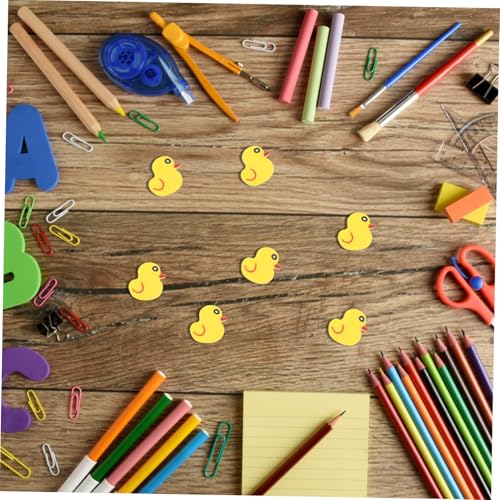 FONDOTIN 50 Stück Teiliges Niedliche Kleine Enten radiergummis aus Tpr Material Weich und Sauber Radierend für Schule und Praktische Mini knet radierer für Jungen und Mädchen von FONDOTIN