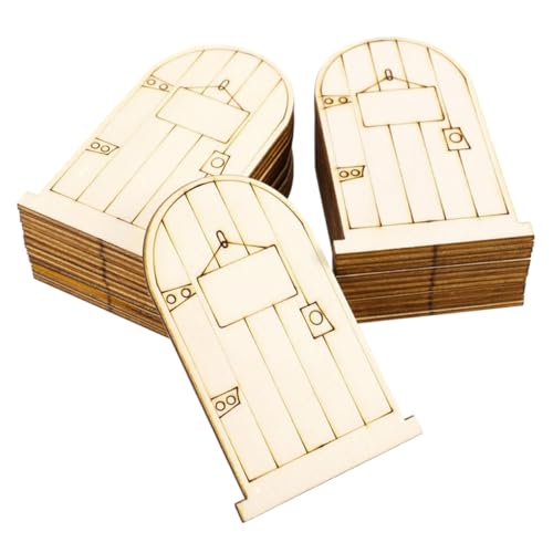 FONDOTIN 50 Stück Teiliges Unbemalte Holz Figuren Fairy Doors Robuste Lasergravur Holzteile DIY Bastelornamente für Kreative Dekoration Naturbelassenes Holz für Individuelle Farbgestaltung FONDOTIN 50 Stück Teiliges Unbemalte Holz Figuren Fairy Doors Robuste Lasergravur Holzteile DIY Bastelornamente für Kreative Dekoration Naturbelassenes Holz für Individuelle Farbgestaltung von FONDOTIN