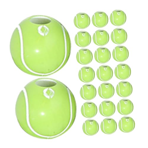FONDOTIN 50 Stück Tennisperlen Multifunktionale Sportperlen Acryl DIY Schmuckperlen für und Armbänder für Kreative Bastelprojekte und Schmuckherstellung von FONDOTIN