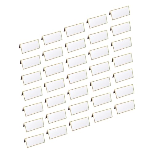 FONDOTIN 50 Stück Tischkarten mit Goldfarbenem Rand Hochwertige Platzkarten aus Papier Multifunktionale Namenskarten für Hochzeit Geburtstag Stilvolle Tischdekoration Beschriftbar Weiß FONDOTIN 50 Stück Tischkarten mit Goldfarbenem Rand Hochwertige Platzkarten aus Papier Multifunktionale Namenskarten für Hochzeit Geburtstag Stilvolle Tischdekoration Beschriftbar Weiß von FONDOTIN