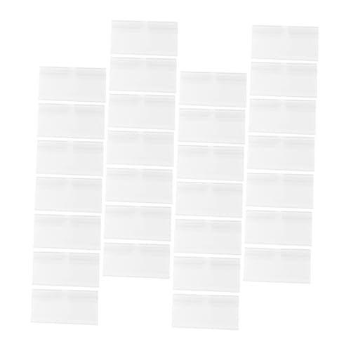 FONDOTIN 50 Stück Transparente Preisschildhalter für Regale Wiederverwendbare Etikettenhalter aus PVC Praktische Schildhalter für Supermarkt Laden und Einzelhandel FONDOTIN 50 Stück Transparente Preisschildhalter für Regale Wiederverwendbare Etikettenhalter aus PVC Praktische Schildhalter für Supermarkt Laden und Einzelhandel von FONDOTIN