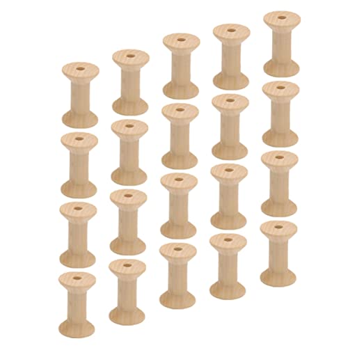 FONDOTIN 50 Stück Unvollendete Holzspulen für DIY Handwerk Natürliche Farbe für Kreative Projekte und Bastelarbeiten Unbemalt und FONDOTIN 50 Stück Unvollendete Holzspulen für DIY Handwerk Natürliche Farbe für Kreative Projekte und Bastelarbeiten Unbemalt und von FONDOTIN