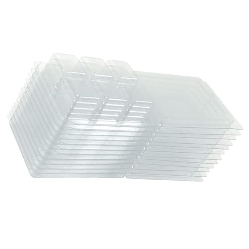 FONDOTIN 50 Stück Wachswürfel Verpackungsboxen Transparente Clamshell Wax Melt Moulds Auslaufsicher Langlebig für Kerzen und Seifenherstellung Geeignet FONDOTIN 50 Stück Wachswürfel Verpackungsboxen Transparente Clamshell Wax Melt Moulds Auslaufsicher Langlebig für Kerzen und Seifenherstellung Geeignet von FONDOTIN