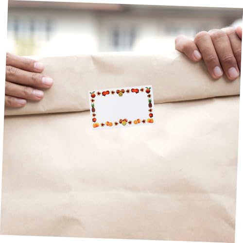 FONDOTIN 500 Blatt Selbstklebende Wasserfeste Lebensmittel etiketten aus Synthetischem Papier Ablösbar Multifunktional für Vorratsdosen Flaschen Haltbare Aufbewahrung Einfache Beschriftung von FONDOTIN