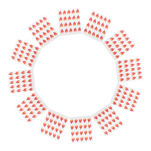 FONDOTIN 500 Stück Feuerförmige Wasser und Ölbeständige Aufkleber Realistische Flammen Labels mit Starkem Klebstoff für Küchenbehälter DIY Scrapbooking und Vielseitige Dekoration FONDOTIN 500 Stück Feuerförmige Wasser und Ölbeständige Aufkleber Realistische Flammen Labels mit Starkem Klebstoff für Küchenbehälter DIY Scrapbooking und Vielseitige Dekoration von FONDOTIN