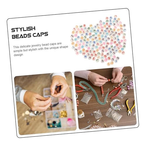 FONDOTIN 500 Stück Leuchtende Acrylperlen Bunt zum Schmuck Basteln Lose Spacer perlen für Armbänder Halsketten DIY Farbenfrohes Perlenset für Erwachsene Auffädeln und Dekorieren von FONDOTIN