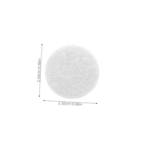 FONDOTIN 500 Stück Weiße Filz pads Selbstklebend Langlebige DIY Material für Festival Kleidung Vielseitige Filzaufkleber mit Gepunktetem Design zur Individuellen Textilgestaltung von FONDOTIN