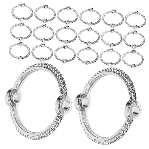 FONDOTIN 50Stücke DIY Perlenrahmen Metall Abstandshalter Verbinder für Schmuckherstellung Hochwertige Hautfreundliche Materialien für Armbänder von FONDOTIN