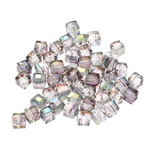FONDOTIN 50Stücke Kristallperlen Quadratische Schmuckzubehör für DIY Halskette Armband und Anhänger Rot Grün Bastelprojekte und Kinderentwicklung FONDOTIN 50Stücke Kristallperlen Quadratische Schmuckzubehör für DIY Halskette Armband und Anhänger Rot Grün Bastelprojekte und Kinderentwicklung von FONDOTIN