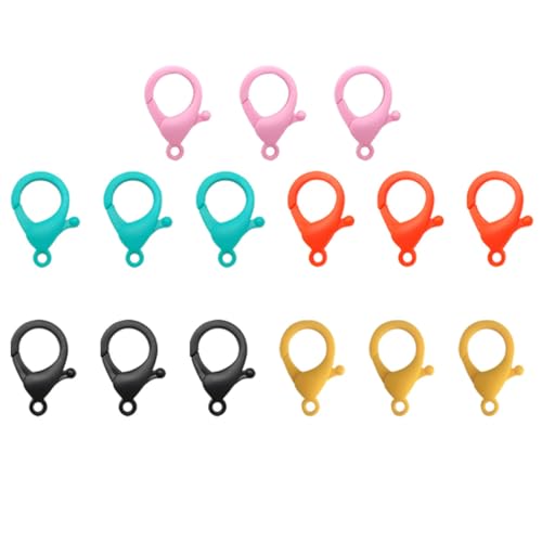 FONDOTIN 50Stücke Kunststoff Karabinerverschlüsse Bunten Farben Verschlüsse für DIY Schmuck Armbänder für Bastelprojekte und Schmuckherstellung FONDOTIN 50Stücke Kunststoff Karabinerverschlüsse Bunten Farben Verschlüsse für DIY Schmuck Armbänder für Bastelprojekte und Schmuckherstellung von FONDOTIN