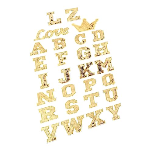 FONDOTIN 56 Stück Alphabet Patches Set Teiliges Glitzer Aufnäher Set für Kleidung Taschen und Diy Projekte Mode Buchstaben zum Aufbügeln oder Annähen Langlebig und Dekorativ FONDOTIN 56 Stück Alphabet Patches Set Teiliges Glitzer Aufnäher Set für Kleidung Taschen und Diy Projekte Mode Buchstaben zum Aufbügeln oder Annähen Langlebig und Dekorativ von FONDOTIN