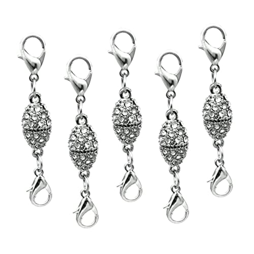 FONDOTIN 5Stücke Form Hummerscheren Magnetverschluss Silber Schmuckverschlüsse für DIY Armbänder für Schmuckherstellung und Bastelprojekte FONDOTIN 5Stücke Form Hummerscheren Magnetverschluss Silber Schmuckverschlüsse für DIY Armbänder für Schmuckherstellung und Bastelprojekte von FONDOTIN