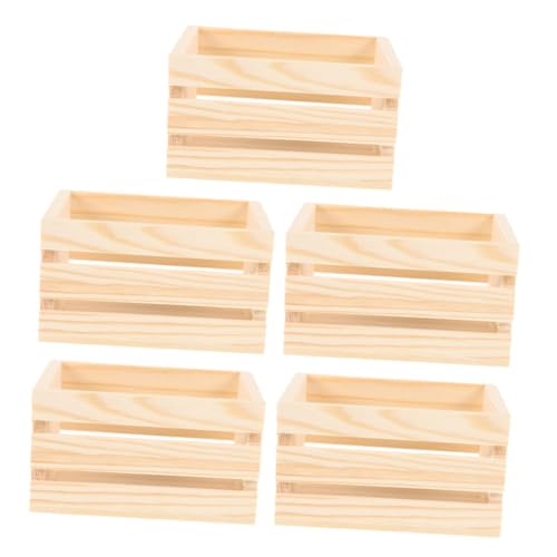 FONDOTIN 5Stücke Holz Aufbewahrungsboxen Teiliges Natürlichem Kiefernholz für Puppenhaus DIY Bastelprojekte und Lebensmittelaufbewahrung Charmantes Design FONDOTIN 5Stücke Holz Aufbewahrungsboxen Teiliges Natürlichem Kiefernholz für Puppenhaus DIY Bastelprojekte und Lebensmittelaufbewahrung Charmantes Design von FONDOTIN