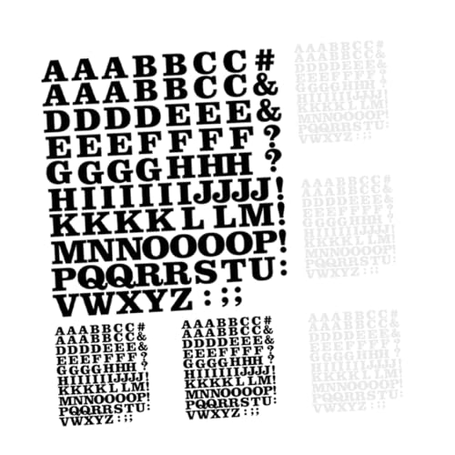 FONDOTIN 6 Bögen Alphabet Thermotransfer Dekoration Zahlen Basteln Buchstabenaufkleber Schriftart Bekleidung Ausgefallene Kleidung Zum Aufnähen Von Buchstaben Patches Für von FONDOTIN