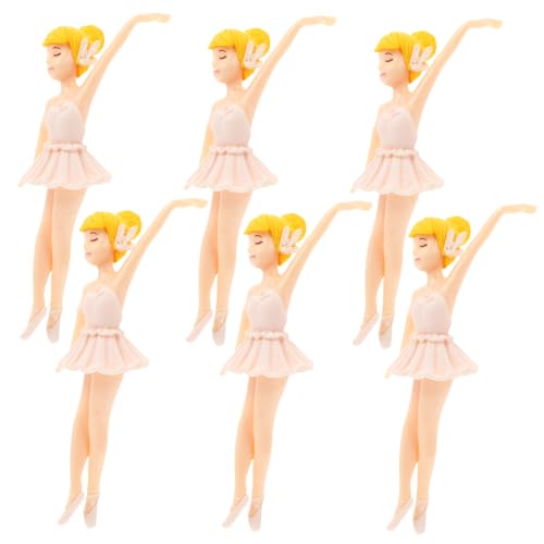 FONDOTIN 6 Stück Ballettmädchen Schlüsselbund Prinzessin tanzendes Mädchen für Dekoration kulich form home decoration Tortenaufsätze aus Kunststoff Kunststoff-DIY-Ornament Plastik Weiß FONDOTIN 6 Stück Ballettmädchen Schlüsselbund Prinzessin tanzendes Mädchen für Dekoration kulich form home decoration Tortenaufsätze aus Kunststoff Kunststoff-DIY-Ornament Plastik Weiß von FONDOTIN