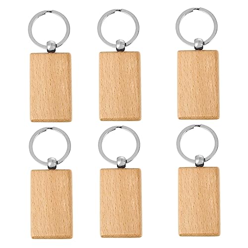 FONDOTIN 6 Stück DIY Holz Schlüsselanhänger Set Kreative Holzpendants für Schlüssel oder Taschen Langlebiges Material für Gravuren und Persönliche Designs für und Bastelarbeiten FONDOTIN 6 Stück DIY Holz Schlüsselanhänger Set Kreative Holzpendants für Schlüssel oder Taschen Langlebiges Material für Gravuren und Persönliche Designs für und Bastelarbeiten von FONDOTIN