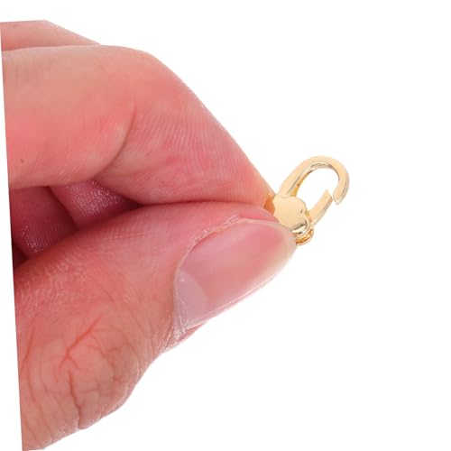 FONDOTIN 6 Stück Goldfarbene Blumen Lobster Verschlüsse Kleine Metallkarabiner für Schmuckherstellung Sicherer und Einfacher Verschluss für DIY Halsketten Armbänder Schlüsselanhänger FONDOTIN 6 Stück Goldfarbene Blumen Lobster Verschlüsse Kleine Metallkarabiner für Schmuckherstellung Sicherer und Einfacher Verschluss für DIY Halsketten Armbänder Schlüsselanhänger von FONDOTIN