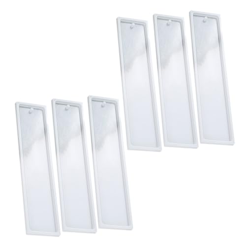 FONDOTIN 6 Stück Handgemachte Lesezeichen Silikonform Rechteckige Epoxidharz Form für DIY Bastelarbeiten Kreative Lesezeichen Gießform für Einzigartige FONDOTIN 6 Stück Handgemachte Lesezeichen Silikonform Rechteckige Epoxidharz Form für DIY Bastelarbeiten Kreative Lesezeichen Gießform für Einzigartige von FONDOTIN