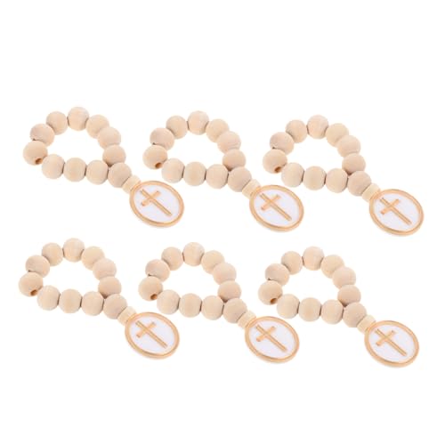 FONDOTIN 6 Stück Holzperlen Rosenkranz mit Kreuz Anhänger Weißes Organza Säckchen Holz Taufe Rosenkranzset Rosenkränze für Babyparty Brautparty Erstkommunion Konfirmation FONDOTIN 6 Stück Holzperlen Rosenkranz mit Kreuz Anhänger Weißes Organza Säckchen Holz Taufe Rosenkranzset Rosenkränze für Babyparty Brautparty Erstkommunion Konfirmation von FONDOTIN