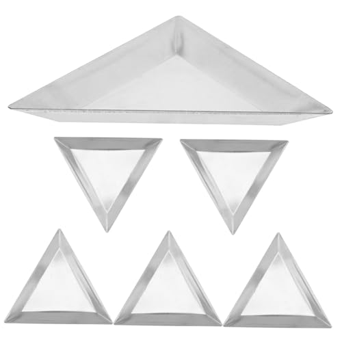 FONDOTIN 6 Stück Kleine Edelstahl Waagschalen Dreieckig für Präzises Abwiegen von Pulver Flüssigkeiten und Schmuck Kompakte Epoxidharz Mischschalen für Labor und Schmuckherstellung FONDOTIN 6 Stück Kleine Edelstahl Waagschalen Dreieckig für Präzises Abwiegen von Pulver Flüssigkeiten und Schmuck Kompakte Epoxidharz Mischschalen für Labor und Schmuckherstellung von FONDOTIN