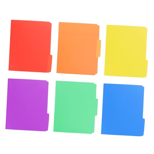 FONDOTIN 6 Stück Kunststoff Dokumentenordner Einfacher ordner mit Clip Stabiler Bürodateispeicher Tragbarer Organizer für Prüfungsunterlagen und Papier und Leicht FONDOTIN 6 Stück Kunststoff Dokumentenordner Einfacher ordner mit Clip Stabiler Bürodateispeicher Tragbarer Organizer für Prüfungsunterlagen und Papier und Leicht von FONDOTIN