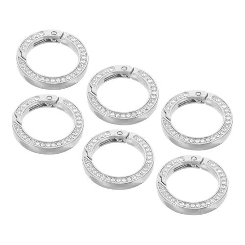 FONDOTIN 6 Stück Metall Schlüsselringe Rund Kleine Robuste Schlüsselanhänger DIY Zubehör für Autoschlüssel Taschenanhänger Langlebige Metallringe für Schlüsselbunde und Bastelprojekte FONDOTIN 6 Stück Metall Schlüsselringe Rund Kleine Robuste Schlüsselanhänger DIY Zubehör für Autoschlüssel Taschenanhänger Langlebige Metallringe für Schlüsselbunde und Bastelprojekte von FONDOTIN