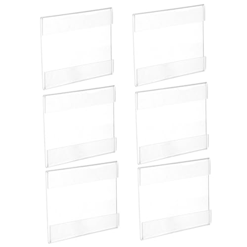FONDOTIN 6 Stück Teiliges Acryl Schildhalter Klarer Preisschilder Aufsteller Praktisch und Leicht für Supermärkte Geschäfte Hotels Vielseitig für Werbung Visitenkarten Flyer und FONDOTIN 6 Stück Teiliges Acryl Schildhalter Klarer Preisschilder Aufsteller Praktisch und Leicht für Supermärkte Geschäfte Hotels Vielseitig für Werbung Visitenkarten Flyer und von FONDOTIN