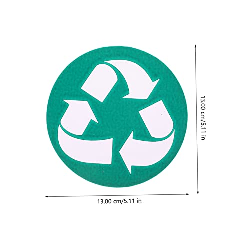 FONDOTIN 6 Stück Teiliges Mülltonnen aufkleber Selbstklebende Wasserfeste Recycling Mülltrennungs etiketten Klare Sichtbarkeit für Küche Garten Büro und Öffentliche Bereiche von FONDOTIN