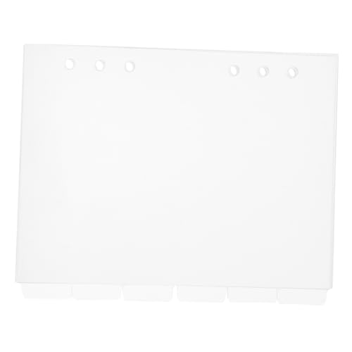 FONDOTIN 6 Stück Teiliges Ringbuch Trennblätter aus Acryl mit Abnehmbaren Registerkarten für Ring Ordner Langlebige Dokumenten und Index Teiler für Büro Schule und Zuhause FONDOTIN 6 Stück Teiliges Ringbuch Trennblätter aus Acryl mit Abnehmbaren Registerkarten für Ring Ordner Langlebige Dokumenten und Index Teiler für Büro Schule und Zuhause von FONDOTIN