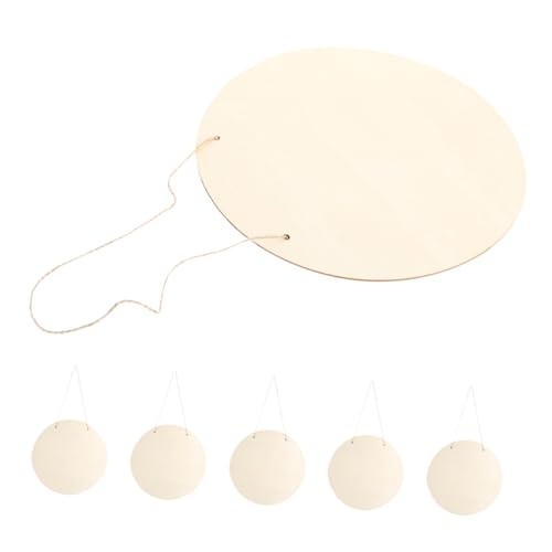 FONDOTIN 6 Stück Teiliges Runde Holzschilder zum Aufhängen Unbehandelte DIY Holztafeln für Malerei Vielseitige Blanko Holzplatten mit Natürlicher Maserung Rustikale Dekoration für Zuhause FONDOTIN 6 Stück Teiliges Runde Holzschilder zum Aufhängen Unbehandelte DIY Holztafeln für Malerei Vielseitige Blanko Holzplatten mit Natürlicher Maserung Rustikale Dekoration für Zuhause von FONDOTIN