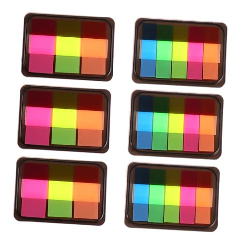 FONDOTIN 6 Stück Teiliges Selbstklebendes Index tab Pet material Bunte Planer markierungen für Studenten zum Organisieren von Notizen Terminen Büchern und Dokumenten Praktische FONDOTIN 6 Stück Teiliges Selbstklebendes Index tab Pet material Bunte Planer markierungen für Studenten zum Organisieren von Notizen Terminen Büchern und Dokumenten Praktische von FONDOTIN