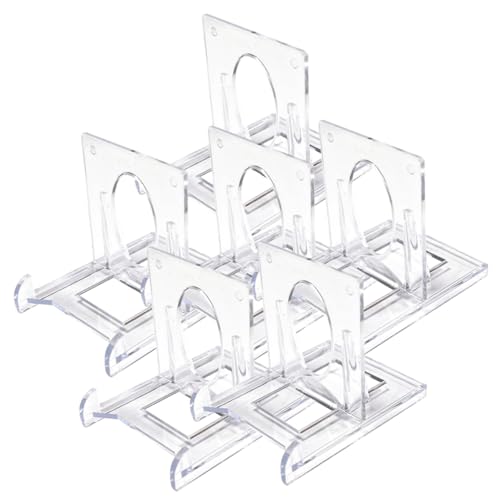 FONDOTIN 6 Stück Teiliges Verstellbares Kunststoff Display Ständer Transparente Kleine Staffeleien für Fotos Karten Teller und Kunstwerke Vielseitiger Tischaufsteller für Dekoration und FONDOTIN 6 Stück Teiliges Verstellbares Kunststoff Display Ständer Transparente Kleine Staffeleien für Fotos Karten Teller und Kunstwerke Vielseitiger Tischaufsteller für Dekoration und von FONDOTIN