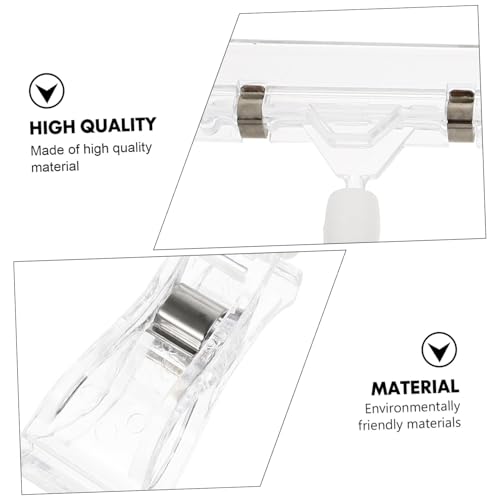 FONDOTIN 6 Stück Transparente Preisschildhalter Klemmen für Supermarkt Warenauszeichnung Drehbare Etikettenhalter Wiederverwendbar Einfache Handhabung für Regal und Werbebeschilderung FONDOTIN 6 Stück Transparente Preisschildhalter Klemmen für Supermarkt Warenauszeichnung Drehbare Etikettenhalter Wiederverwendbar Einfache Handhabung für Regal und Werbebeschilderung von FONDOTIN