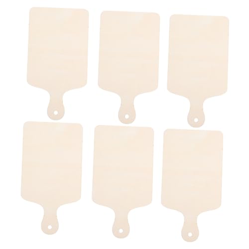 FONDOTIN 6 Stück Unfertiges Holzpaddel Olivenholz Schneidebretter Aus Holz Eckschneidebrett Kleines Holzpaddelbrett Mini-schneidebretter Zum Basteln Holzbretter Zum Basteln Beige FONDOTIN 6 Stück Unfertiges Holzpaddel Olivenholz Schneidebretter Aus Holz Eckschneidebrett Kleines Holzpaddelbrett Mini-schneidebretter Zum Basteln Holzbretter Zum Basteln Beige von FONDOTIN