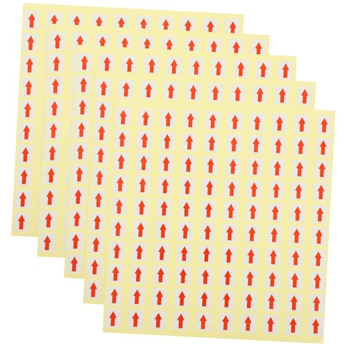 FONDOTIN 60 Blatt Selbstklebende Rote Pfeilaufkleber Etiketten für Reparatur und Markierungszwecke Haftende Richtungsetiketten für Glatte Oberflächen Einfach zu Kleben und Rückstandsfrei FONDOTIN 60 Blatt Selbstklebende Rote Pfeilaufkleber Etiketten für Reparatur und Markierungszwecke Haftende Richtungsetiketten für Glatte Oberflächen Einfach zu Kleben und Rückstandsfrei von FONDOTIN