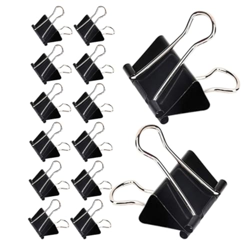 FONDOTIN 60 Stück Büroklammern Mit Langem Büro Büroklammer Binder Clips Papier Datei Clip Büro Dokumentenklammer Planer Papierklammern Klammern von FONDOTIN