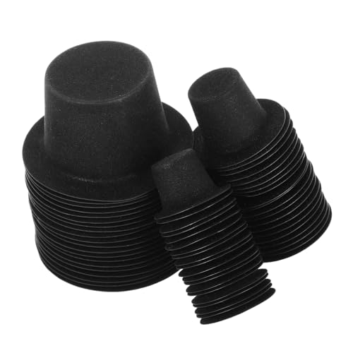 FONDOTIN 60 Stück Schwarze Mini Weihnachtshüte aus PVC Velours Vielseitige DIY Bastelaccessoires für Puppen Partydeko und Weihnachtsfiguren FONDOTIN 60 Stück Schwarze Mini Weihnachtshüte aus PVC Velours Vielseitige DIY Bastelaccessoires für Puppen Partydeko und Weihnachtsfiguren von FONDOTIN