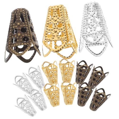 FONDOTIN 60 Stück Teiliges Metall Perlenkappen für Schmuckherstellung Langlebig und Hohl Vintage Blumen Design Geeignet für Armbänder Halsketten und DIY Basteln FONDOTIN 60 Stück Teiliges Metall Perlenkappen für Schmuckherstellung Langlebig und Hohl Vintage Blumen Design Geeignet für Armbänder Halsketten und DIY Basteln von FONDOTIN