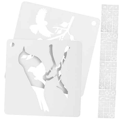 FONDOTIN 60 Stück Teiliges Schablonen für Wand und Kartenmalerei Flexible Langlebige Kunststoff Malvorlagen mit Blumen und Schmetterlingsmustern Leicht Sicher Vielseitig für DIY FONDOTIN 60 Stück Teiliges Schablonen für Wand und Kartenmalerei Flexible Langlebige Kunststoff Malvorlagen mit Blumen und Schmetterlingsmustern Leicht Sicher Vielseitig für DIY von FONDOTIN